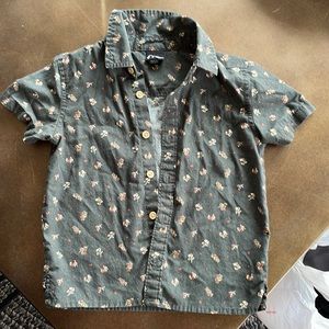 Boys Floral button up 2T